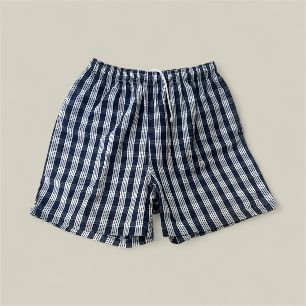 Palaka Hawaii Shorts - Blue & White Plaid